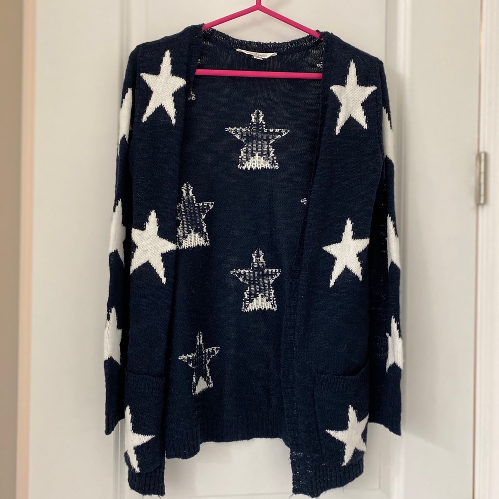 Charming Charlie Star cardigan size small